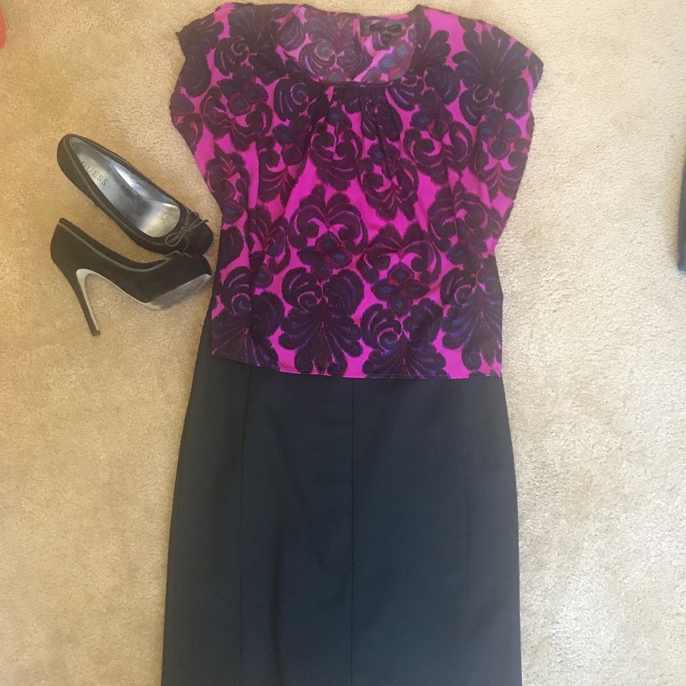 Banana Republic Pink Flutter Sleeve Blouse